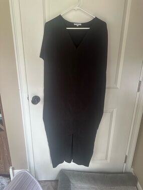 2x J. Crew Classic Black universal standard cupro black Dress